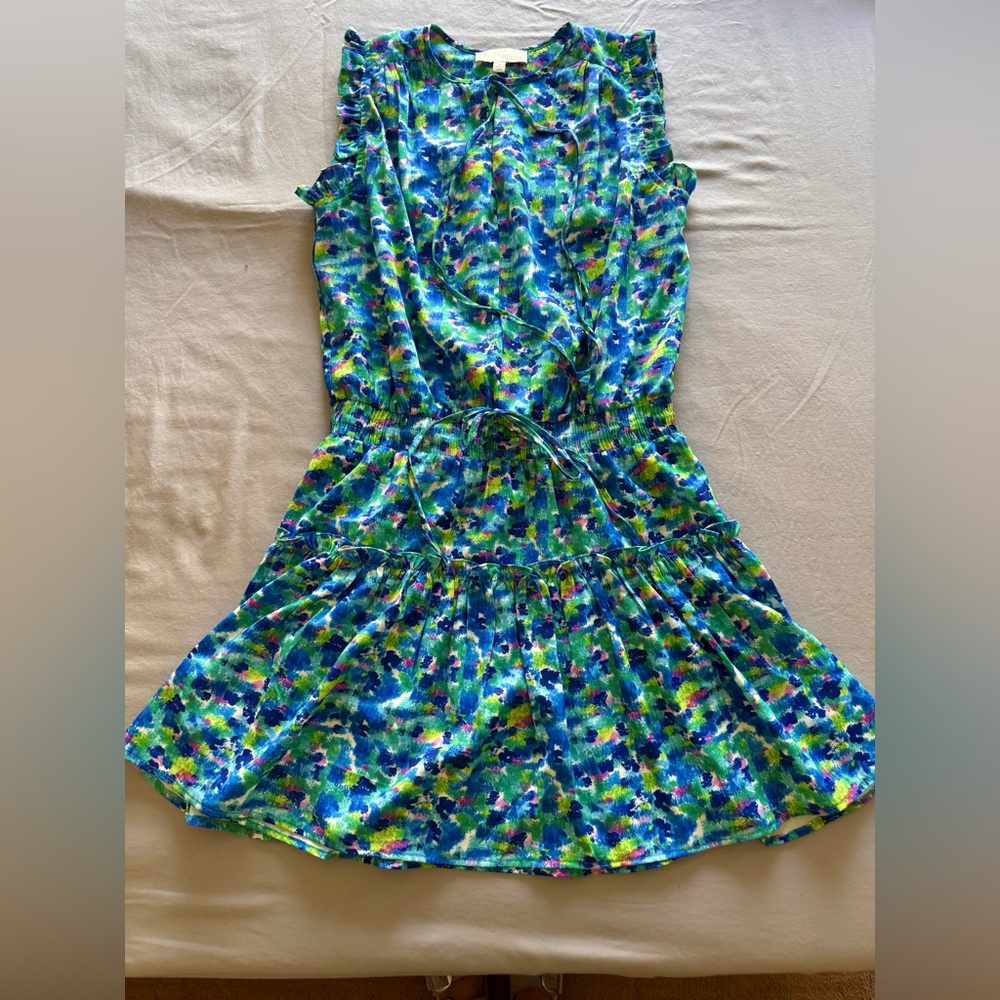 Pinch Blue and Green Patterned Dress